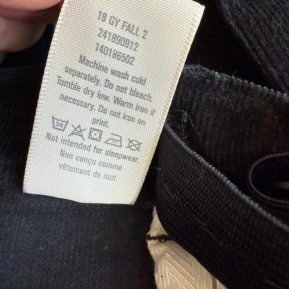 Gymboree Boys Corduroy Straight Leg Black Cotton Pants 6 - Picture 8 of 9